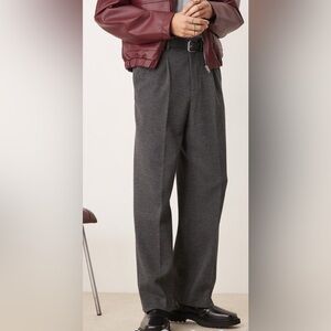 ASOS Men’s Wide Leg Charcoal Pants